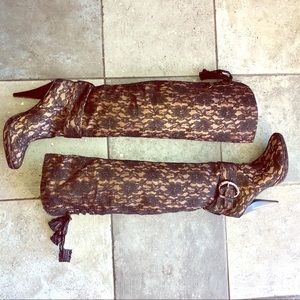 Over the Knee Lace Boots🚫SOLD🚫